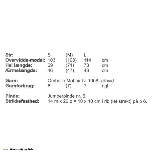 Ribstrikket mohairjakke