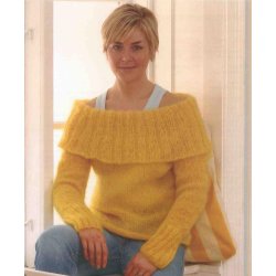 Sweater med stor Ribkrave