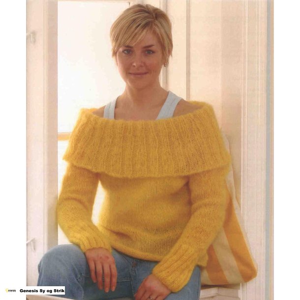 Sweater med stor Ribkrave