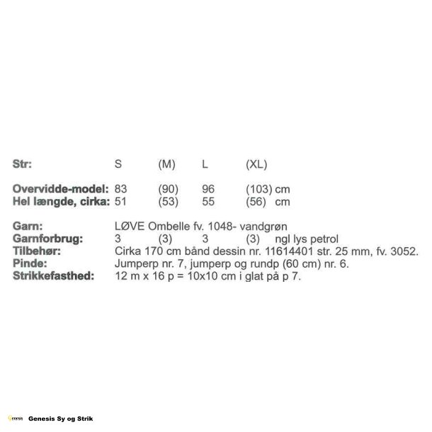 Top med bnd i halsen