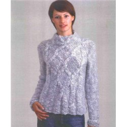 Sweater med bred snoning