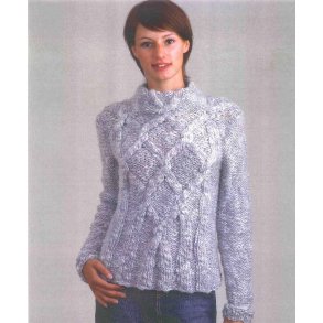 Sweater med bred snoning