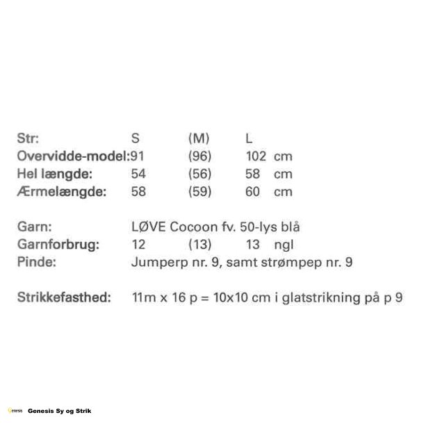 Sweater med bred snoning