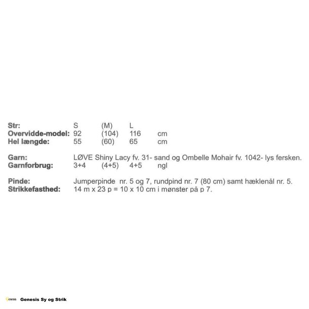 Bluse startet med 8 trekanter med v - udskring