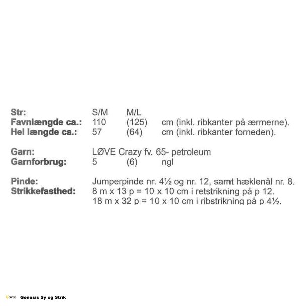 Bluse med flagermusrmer