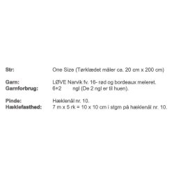 Hklet trklde og hue med blomst