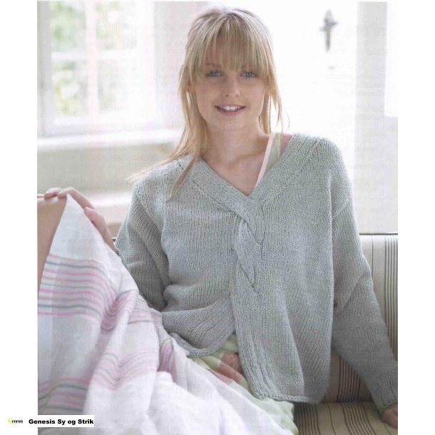 Bluse med ben snoning