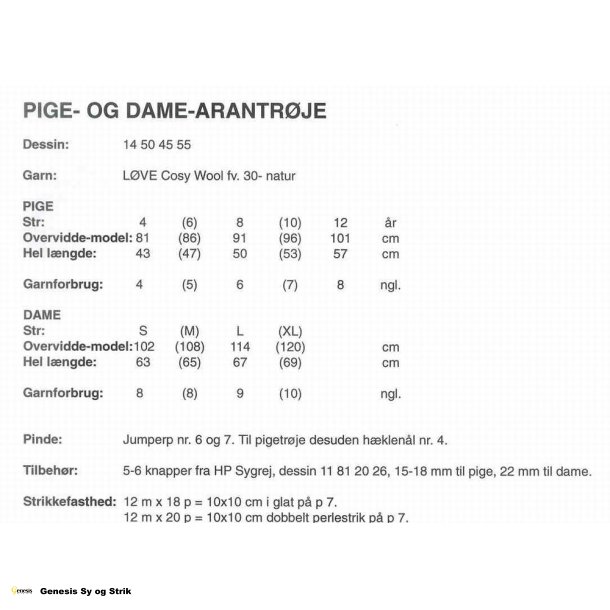 Arantrjer / Sweatere