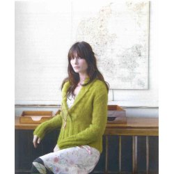 Sweater med dyb sjalskrave