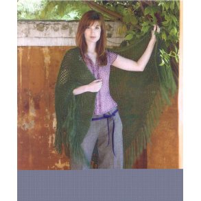 Hklet sjal med roser