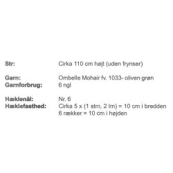 Hklet sjal med roser