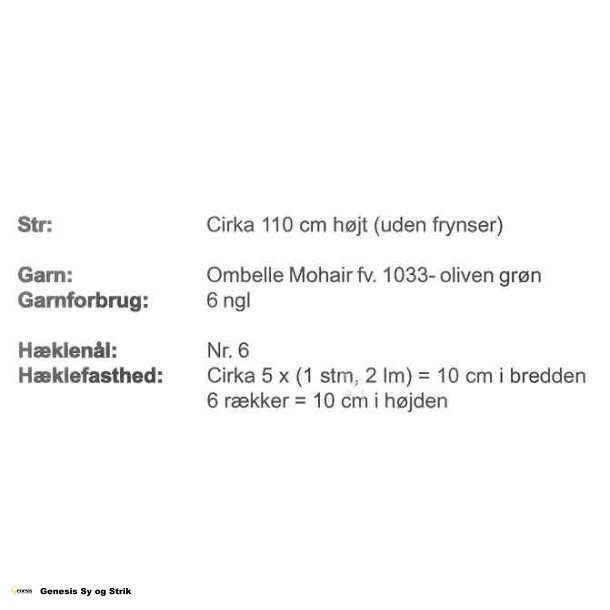 Hklet sjal med roser