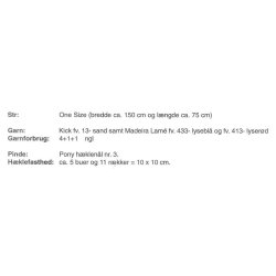 Hklet sjal med blomster