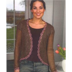 Kort Mohairtrje med Lamkanter