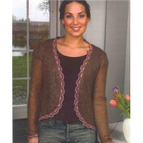 Kort Mohairtrje med Lamkanter