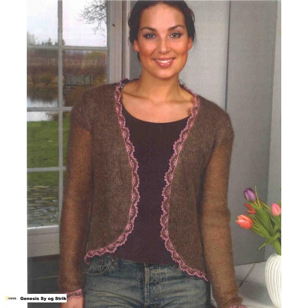 Kort Mohairtrje med Lamkanter