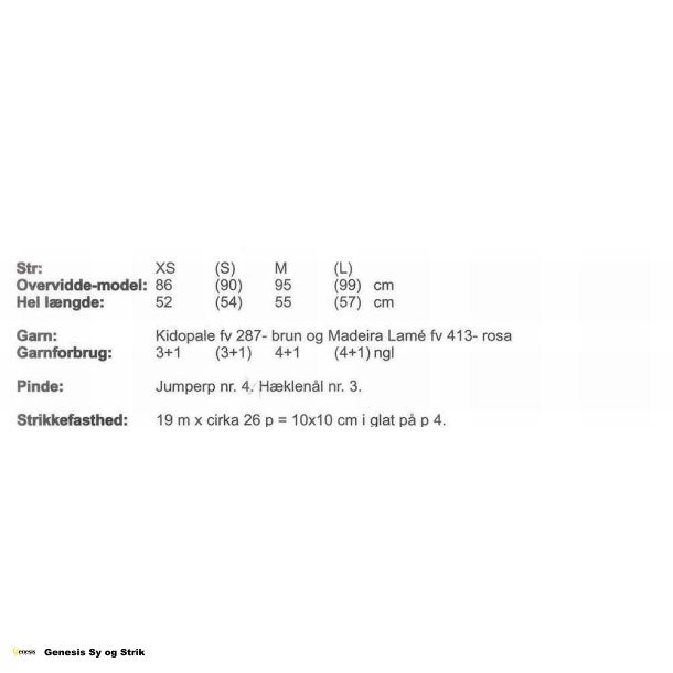 Kort Mohairtrje med Lamkanter