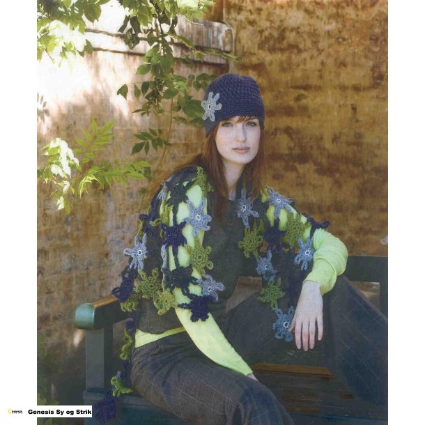 Sjal af stjerner og Hklet hue med hklet stjerne