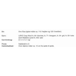 Sjal af stjerner og Hklet hue med hklet stjerne