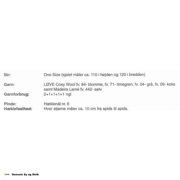 Sjal af stjerner og Hklet hue med hklet stjerne