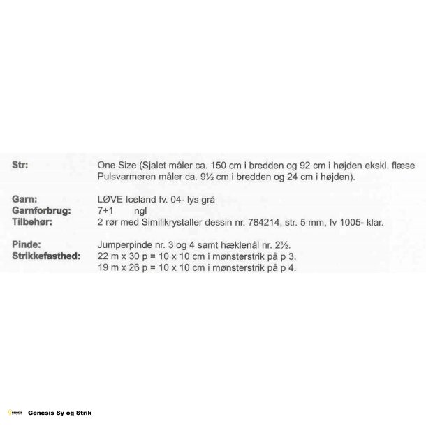 Sjal og pulsvarmere i bregnemnster