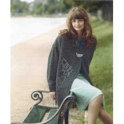 Cardigan med dekoration