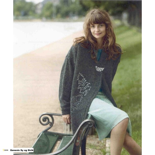 Cardigan med dekoration