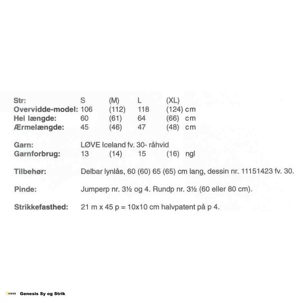 Herretrje i halvpatent med lynls