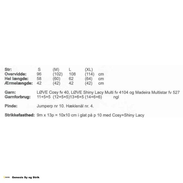 Bluse med pailletter