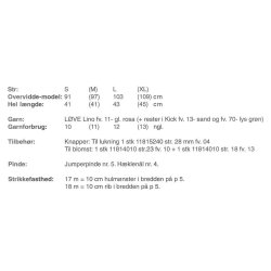 Trje med tvrstrikkede forstykker