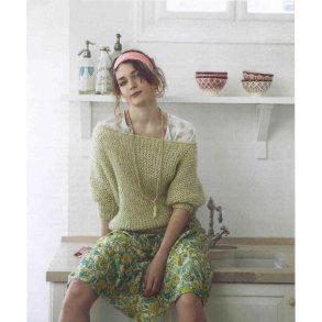 Bluse med flagermusrmer