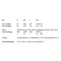 Kort trje med hulmnster