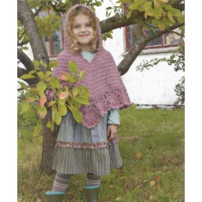 Hæklet poncho med hætte
