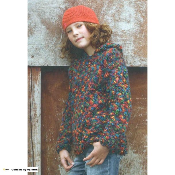 Barnesweater med htte