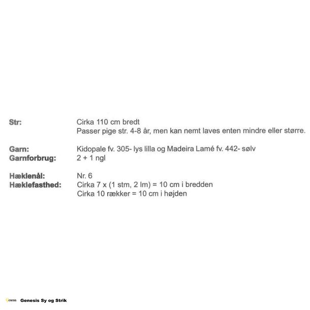 Hklet pigesjal med hjerter