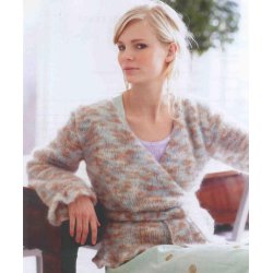 Sl om cardigan med trompetrmer