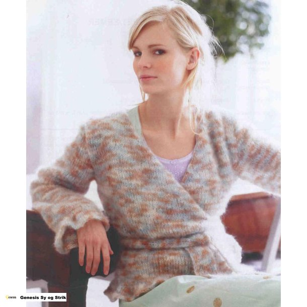 Sl om cardigan med trompetrmer