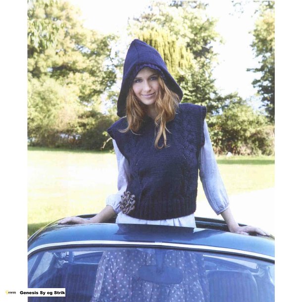 Vest med htte og hulmnster