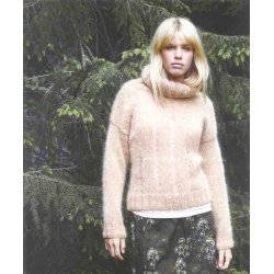 Bluse med faldemasker