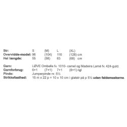 Bluse med faldemasker