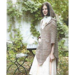 Hæklet poncho med hætte