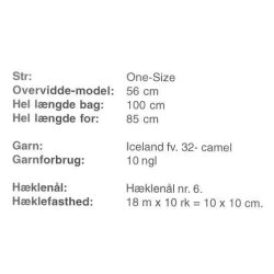 Hklet poncho med htte