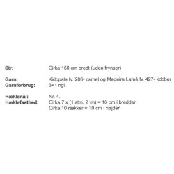 Hklet sjal med roser