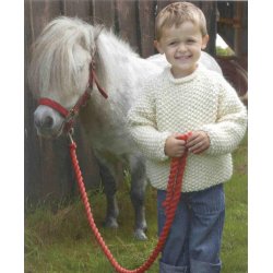 Perlestrikket raglansweater