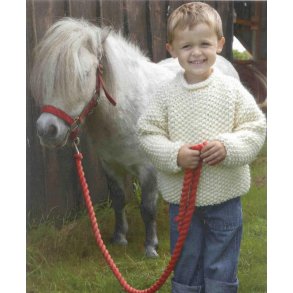 Perlestrikket raglansweater