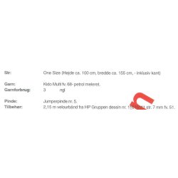 Trekantet sjal med blondekant