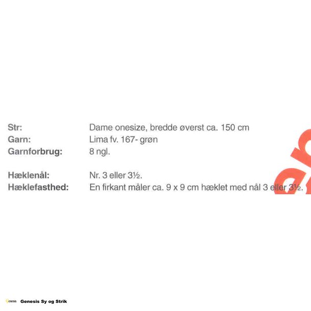 Trekantet hklet sjal