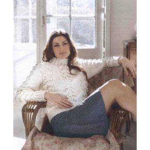 Sweater med blomsterranker