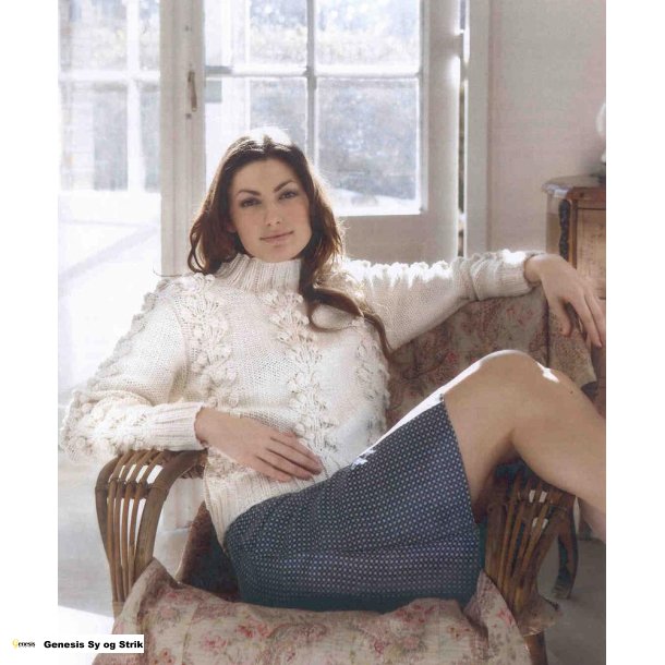 Sweater med blomsterranker