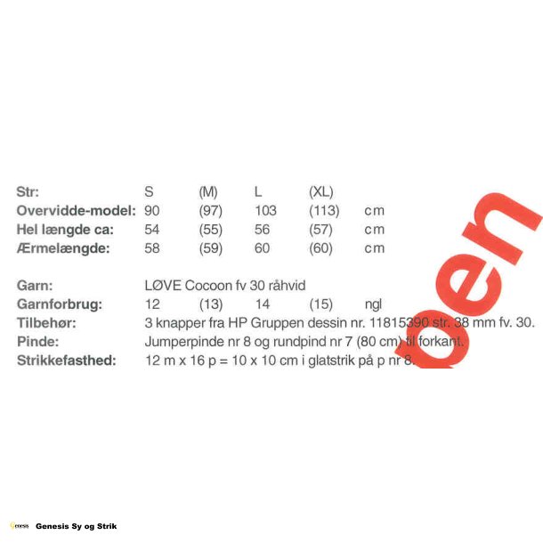 Trje med store knapper